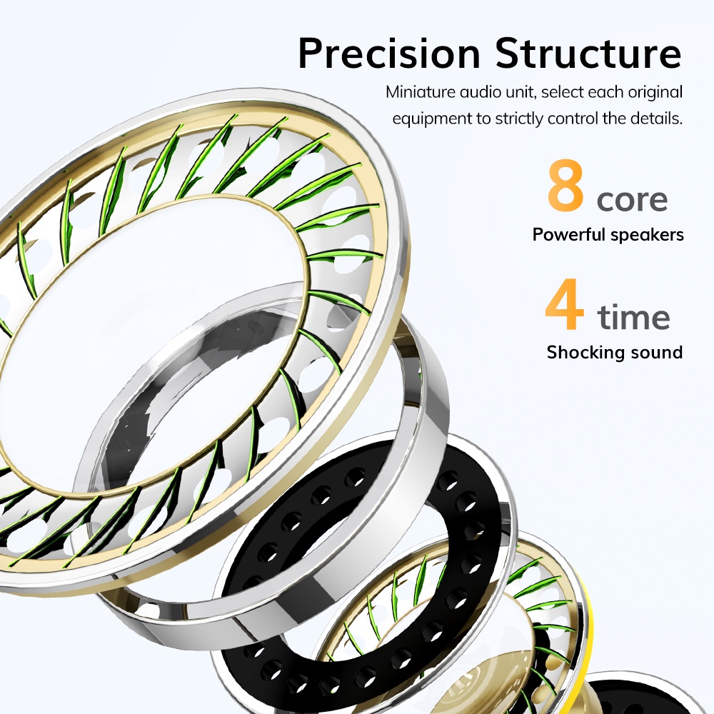 Mô tả Tai nghe nhét tai TOPK F36 giắc cắm 3.5mm âm thanh siêu trầm có micro chất lượng cao - 4
