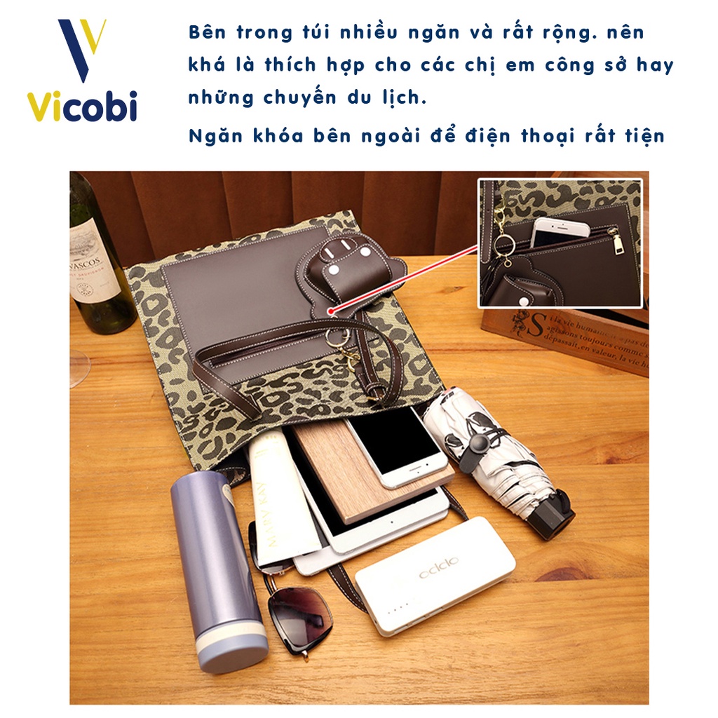 Nội thất túi xách Amber Vicobi V8