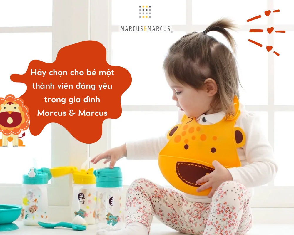 Mô tả Bình Uống Nước Tritan Có Ống Hút Và Tay Cầm Marcus & Marcus, Cho Bé Từ 12 Tháng - 4