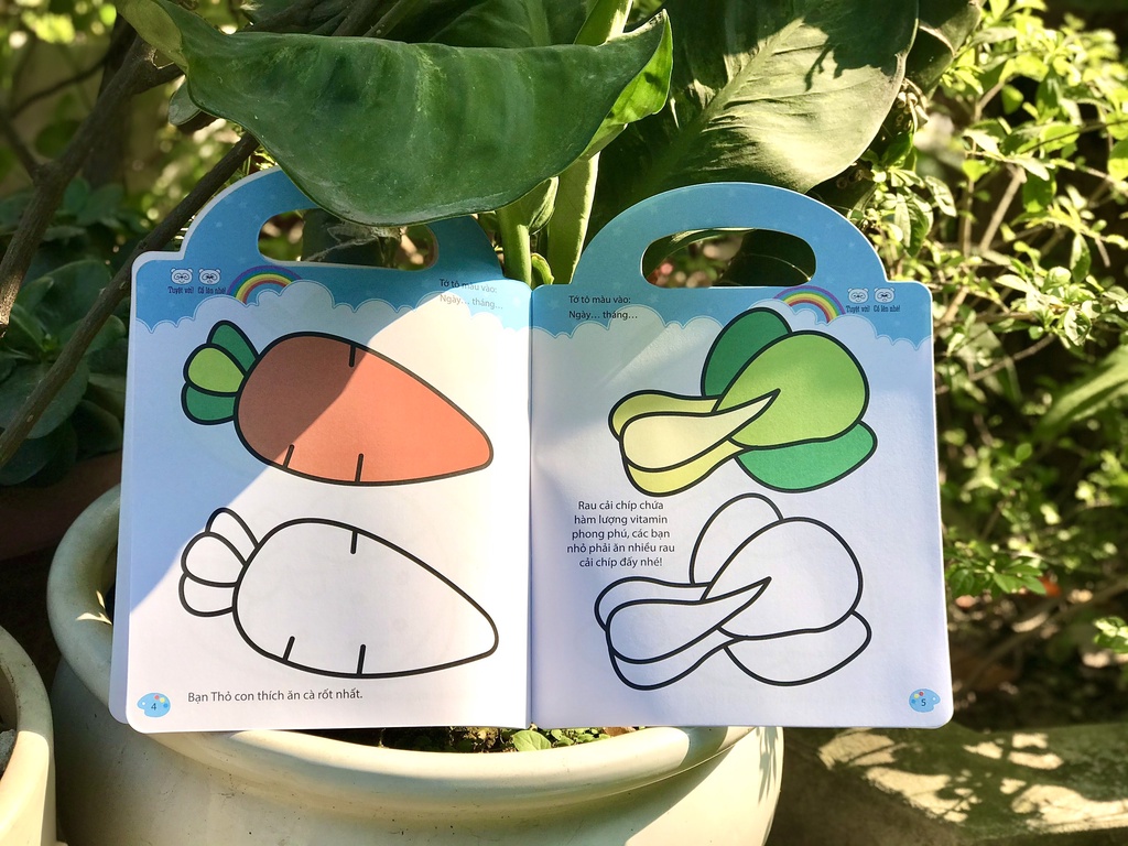 Mô tả SÁCH - Bé tập tô màu - Từ cơ bản đến nâng cao ( nhiều chủ đề ) - 5