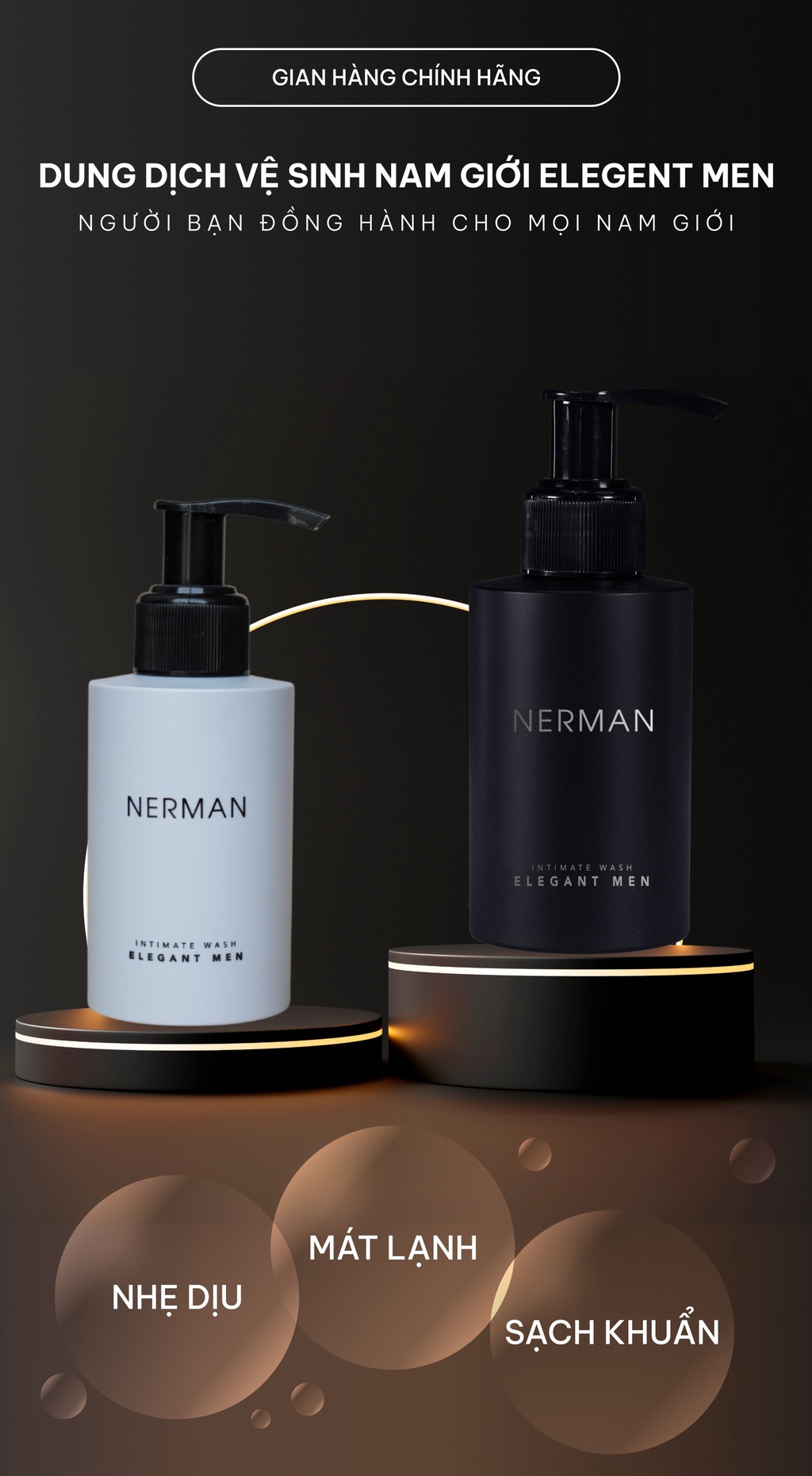 Mô tả Combo Hoàn Hảo Nerman - Sữa tắm gội cho nam 350ml &Gel rửa mặt 60S Fresh 100ml & DDVS nam giới 100ml - 7