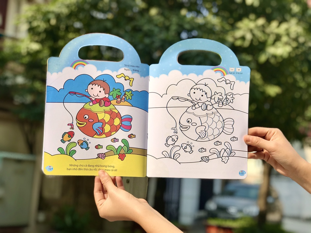 Mô tả SÁCH - Bé tập tô màu - Từ cơ bản đến nâng cao ( nhiều chủ đề ) - 6
