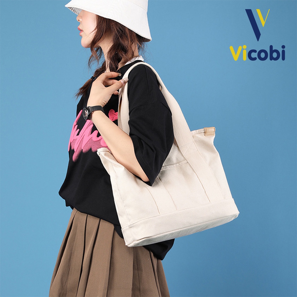 Mô tả Túi xách nữ vải Canvas dày dặn Dakota Vicobi CV1 - 1
