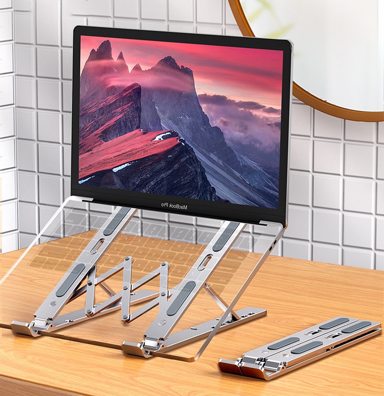 Mô tả Giá Đỡ Laptop,IPAD, Điện Thoại ZTU SMART Z5 Gấp Gọn Hợp Kim Nhôm Cao Cấp ,Hỗ trợ tản nhiệt, Kèm Túi Vải - 2