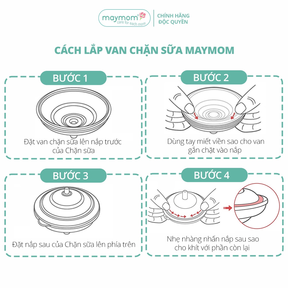 Mô tả Van Chặn Sữa Silicone Sản Xuất bởi Maymom, Dùng Cho Chặn Sữa Ngắn/Dài Maymom - Cimilre - 7