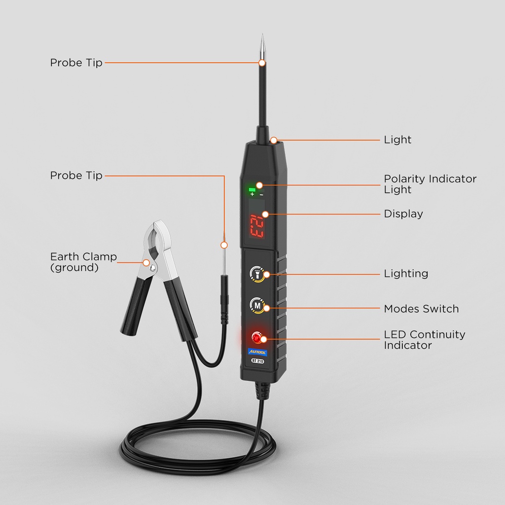 Mô tả Bút thử điện AUTOOL BT210 phân cực chuyên dụng dành cho xe hơi xe máy - 10