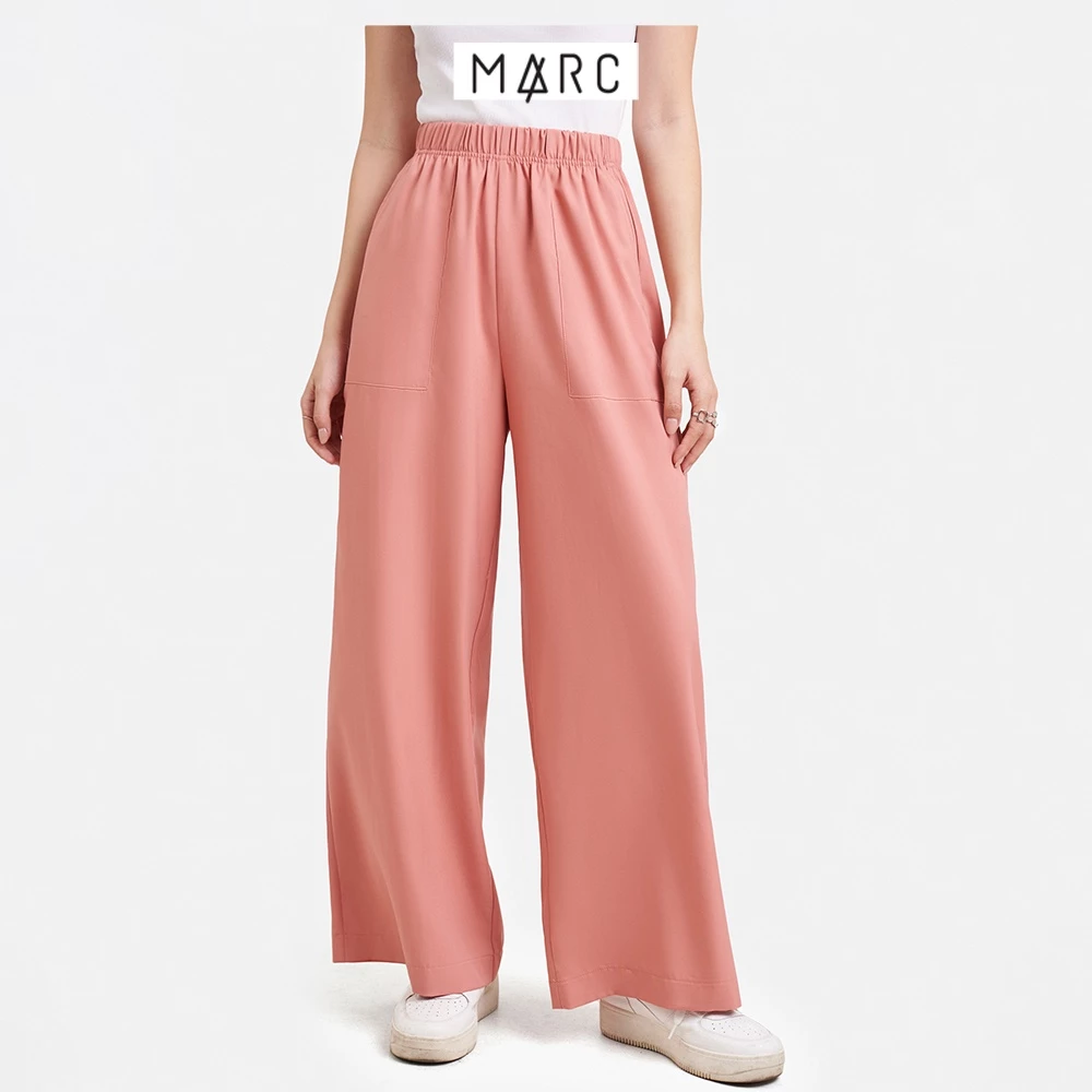 Quần ống rộng lưng thun MARC FASHION CBMH082022 màu CAM ĐẬM