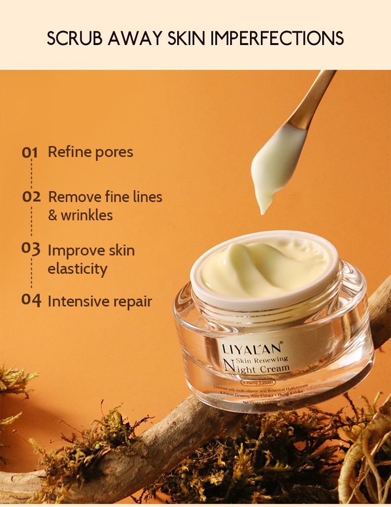 Mô tả Kem Dưỡng Ẩm LIYAL'AN Làm Trắng Da Ban Đêm Loại Bỏ Đốm Đen Hiệu Quả 50g - 5