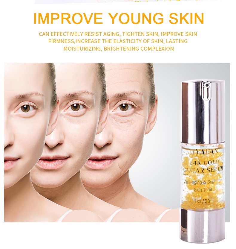 Mô tả Serum LIYAL'AN Vàng 24k Và Trứng Cá Muối Hữu Cơ Làm Trắng Da Chống Lão Hóa 30ml - 2