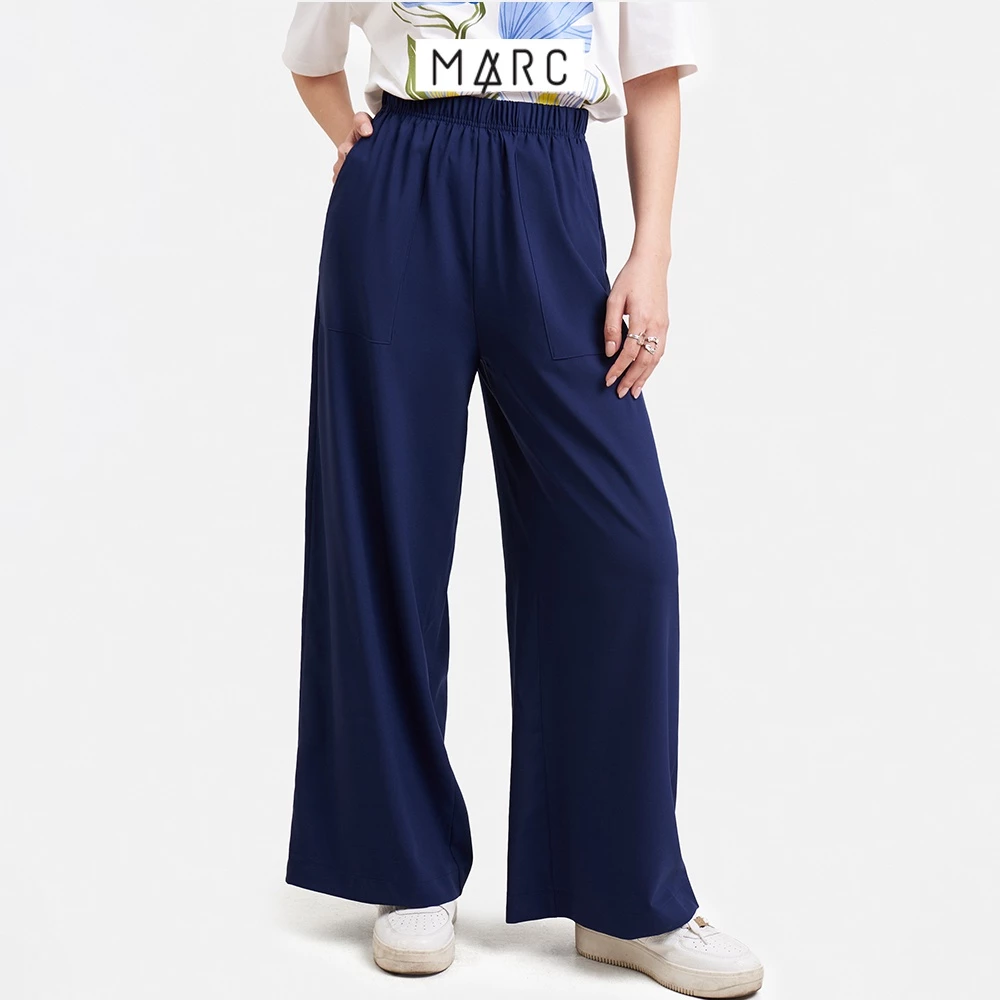 Quần ống rộng lưng thun MARC FASHION CBMH082022 màu NÂU NHẠT