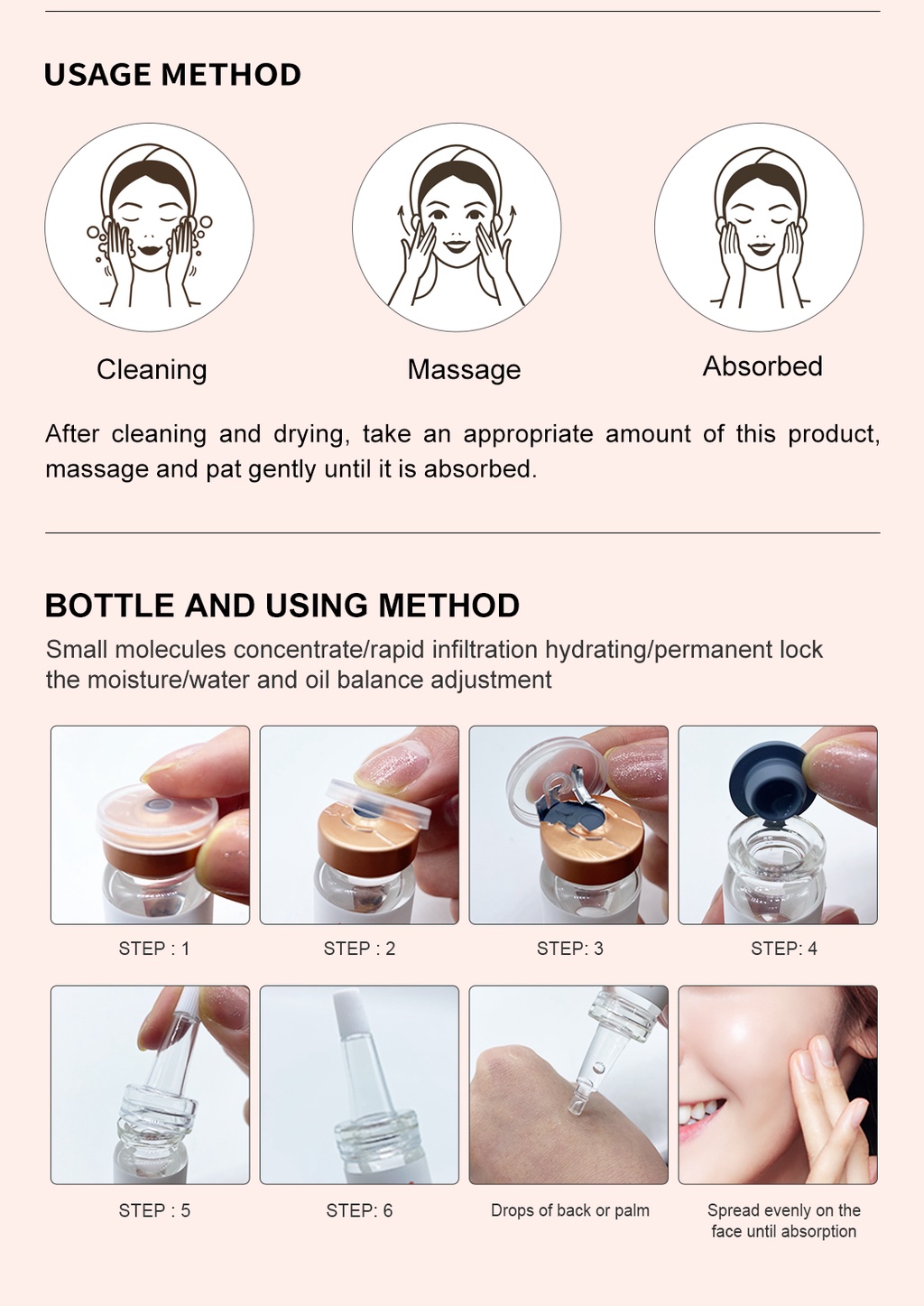 Mô tả MeiYanQiong Tinh serum dưỡng ẩm vc làm sáng sắc tố chống lão hóa dưỡng ẩm và làm trắng da12ml - 9