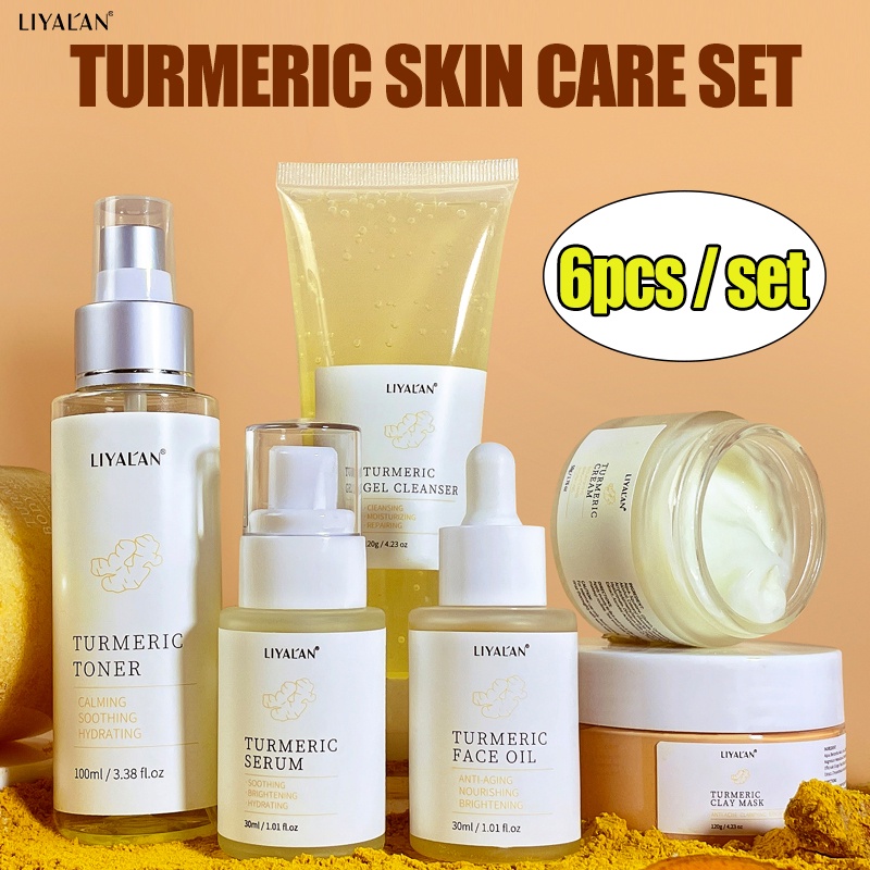 Mô tả Set mỹ phẩm chăm sóc da LIYALAN tinh chất nghệ loại bỏ mụn dưỡng trắng hiệu quả - 1