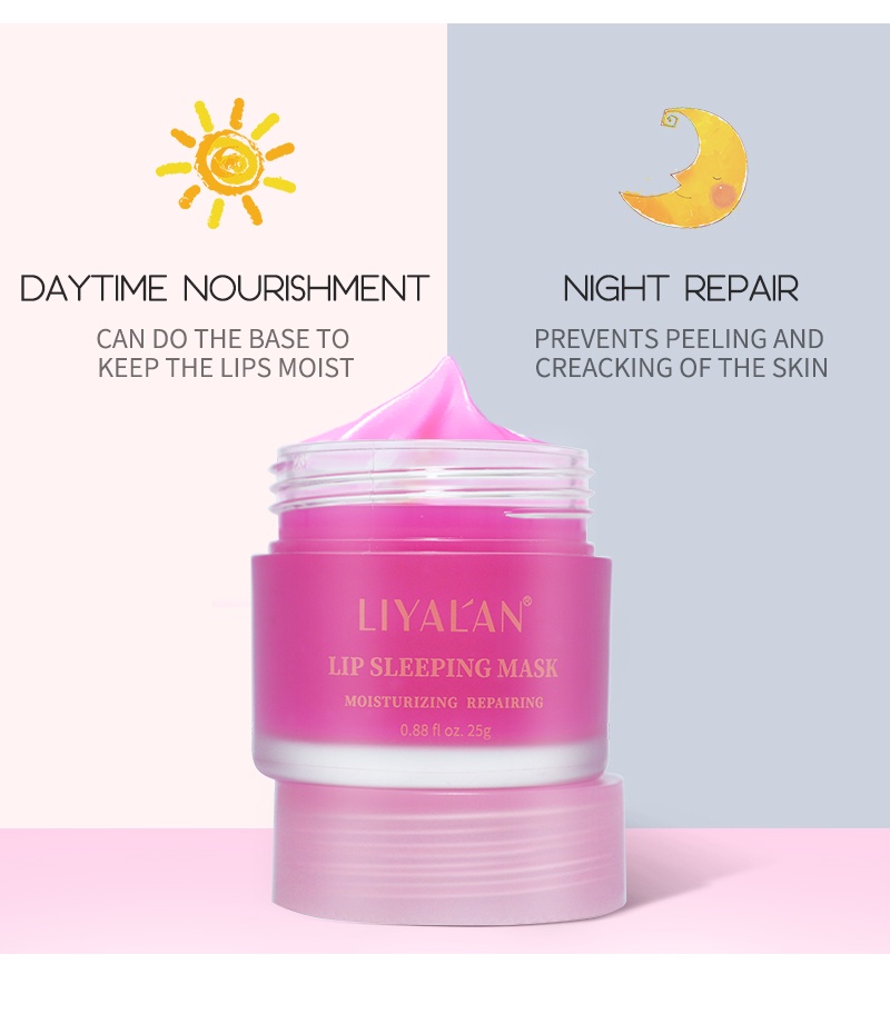 Mô tả Mặt nạ ngủ môi LIYALAN dưỡng ẩm tái tạo làn da hiệu quả chuyên dụng 25g - 5