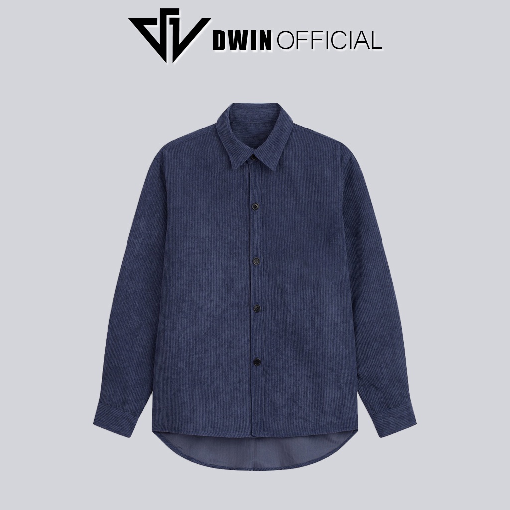 Mô tả Áo sơ mi nam nữ dài tay DWIN trơn basic chất nhung tăm cao cấp chống nhăn - 8