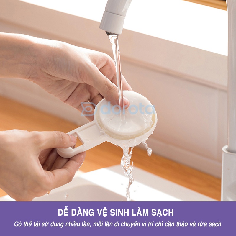 Mô tả Móc dán tường chịu lực cao cấp DOROTA tái sử dụng nhiều lần tải treo 5kg miếng dính hút chân không chống nước AW554 - 2