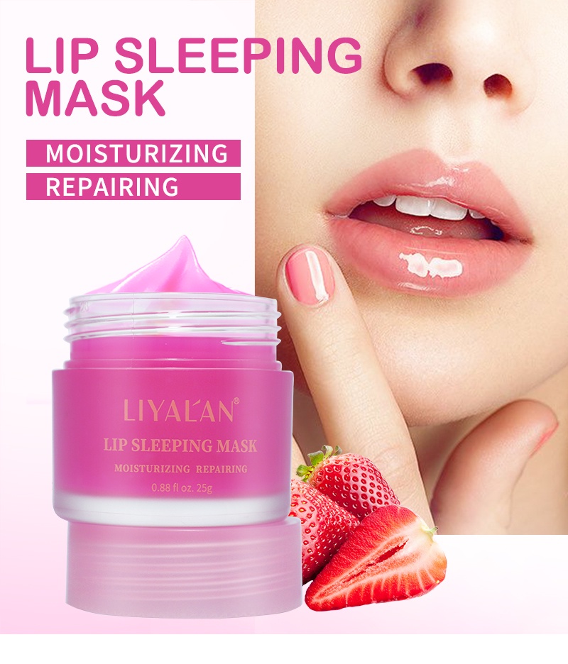 Mô tả Mặt nạ ngủ môi LIYALAN dưỡng ẩm tái tạo làn da hiệu quả chuyên dụng 25g - 1