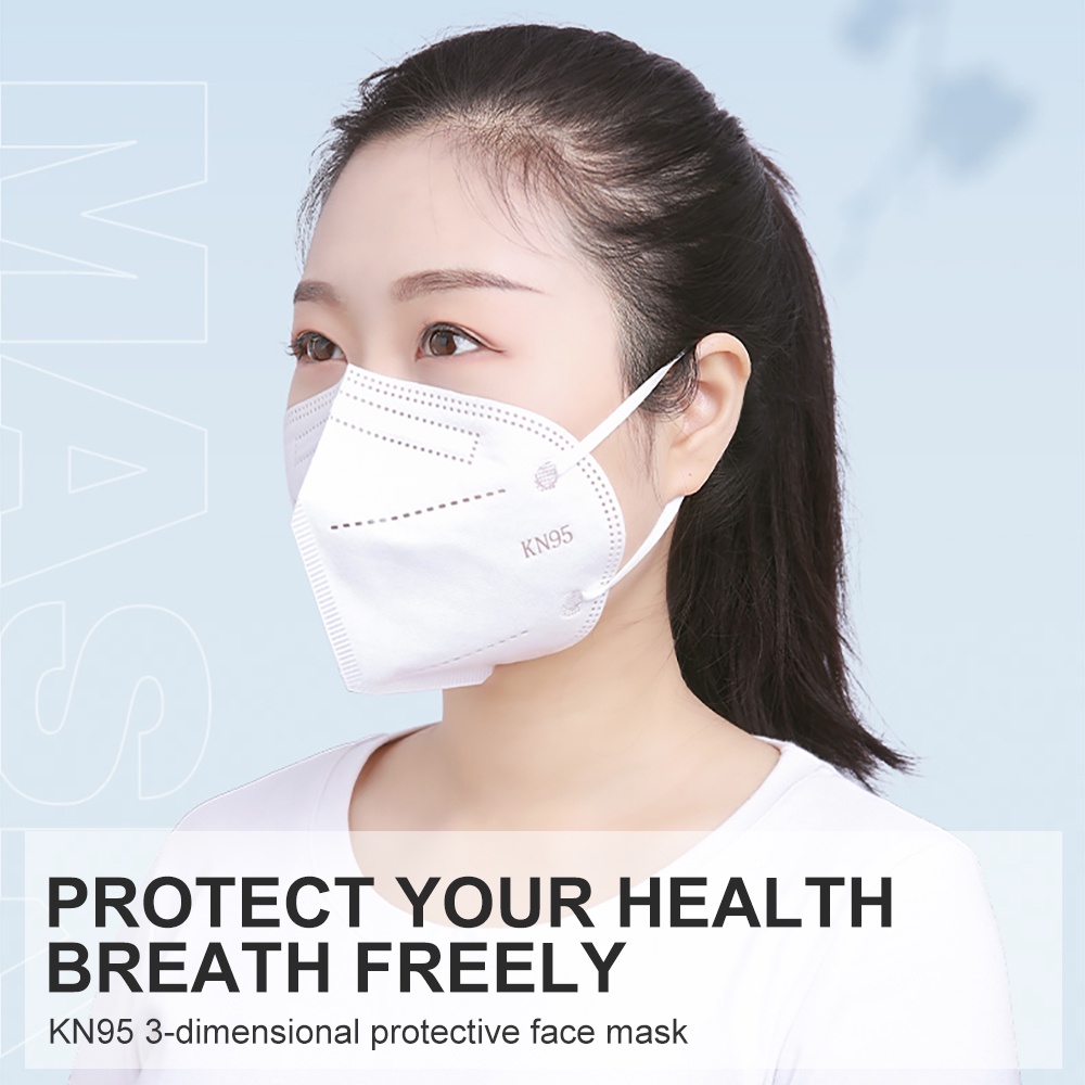 Mô tả Cofoe Bộ 10 Khẩu Trang KN95 Bảo Vệ Tai Dành Cho Người Lớn - 1