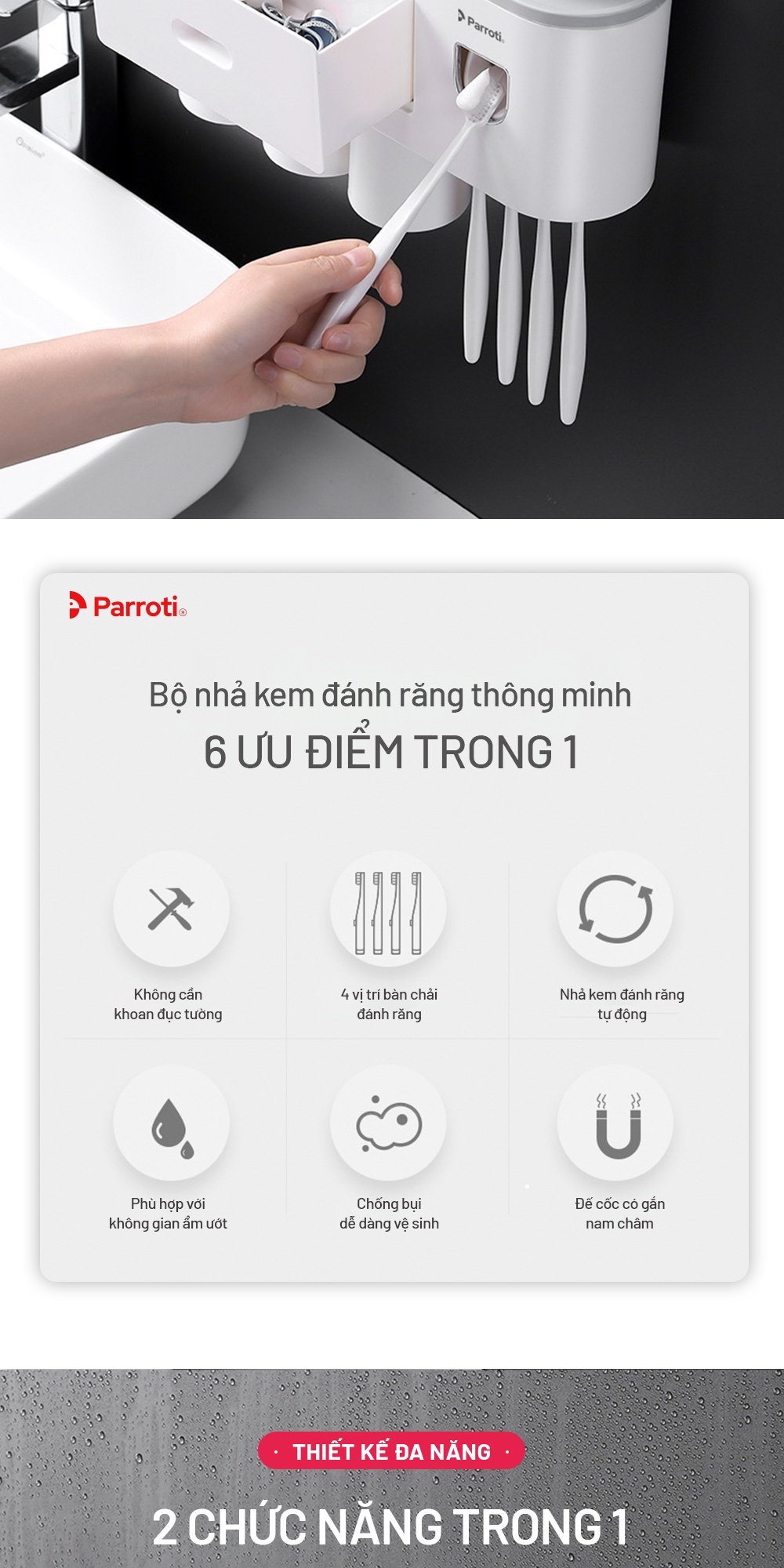 Bộ lấy kem đánh răng Parroti