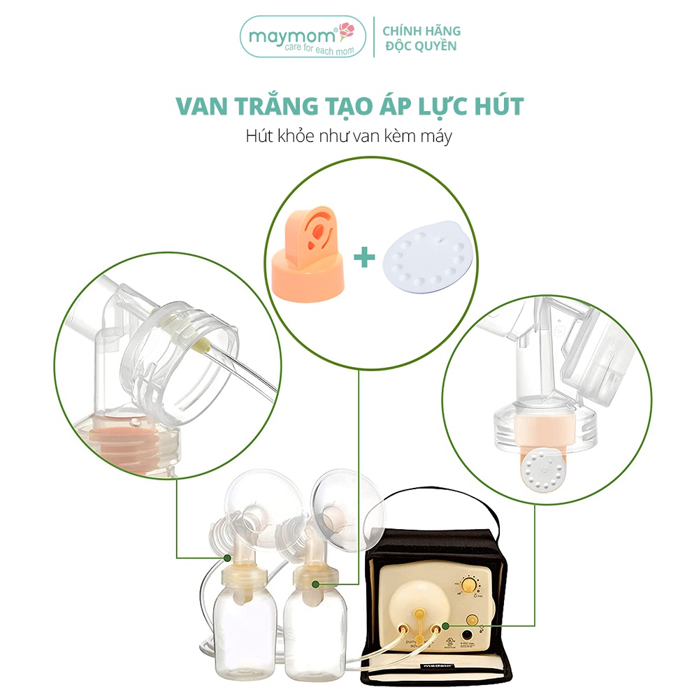Mô tả Van Trắng Máy Hút Sữa Maymom, Phụ Kiện Thay Thế Máy Medela Pump, Harmony, Swing, Mini Electric - 3
