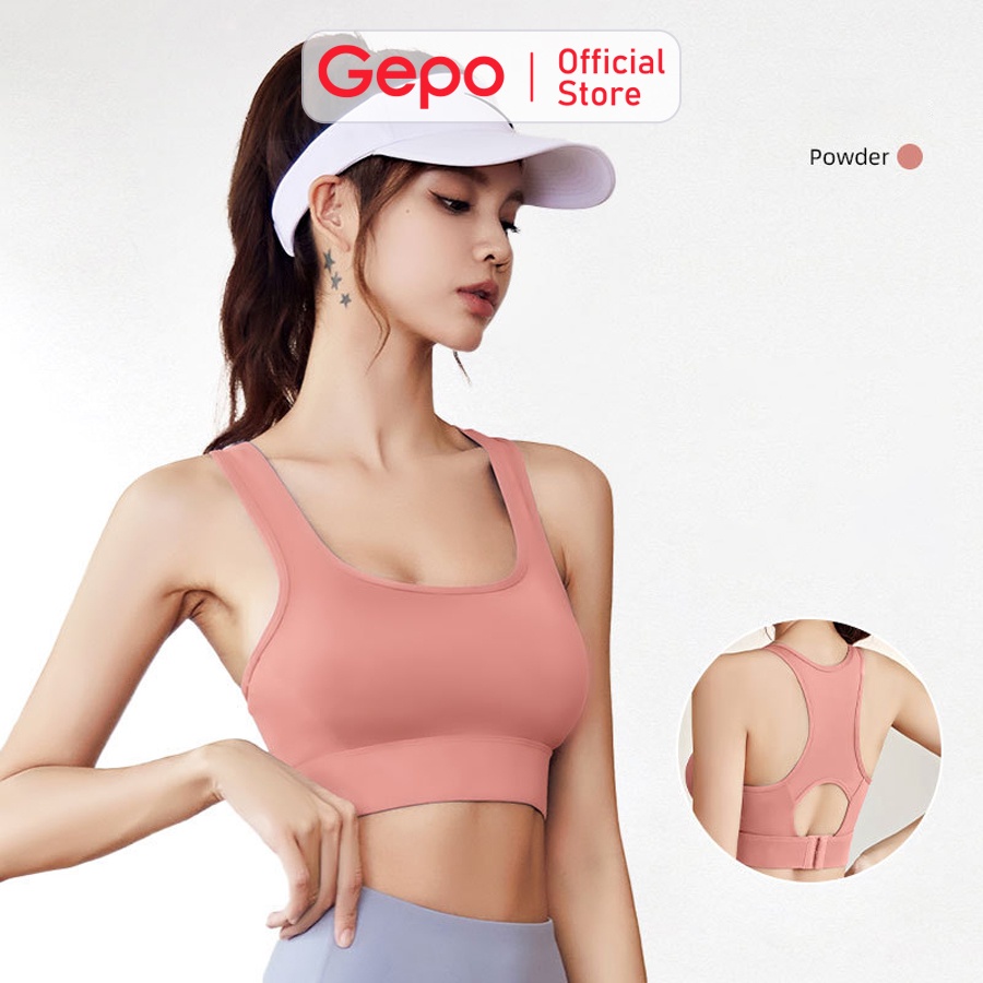 Mô tả Áo bra tập gym yoga cao cấp có mút ngực chống sốc GEPO GP204 - 3