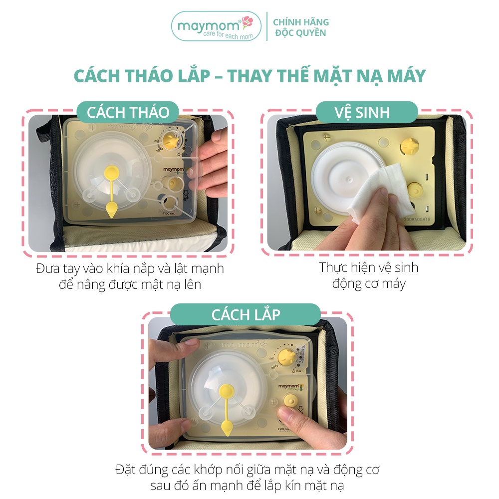 Mô tả Mặt nạ Máy Hút Sữa Maymom tương thích Máy Medela Pump - 7