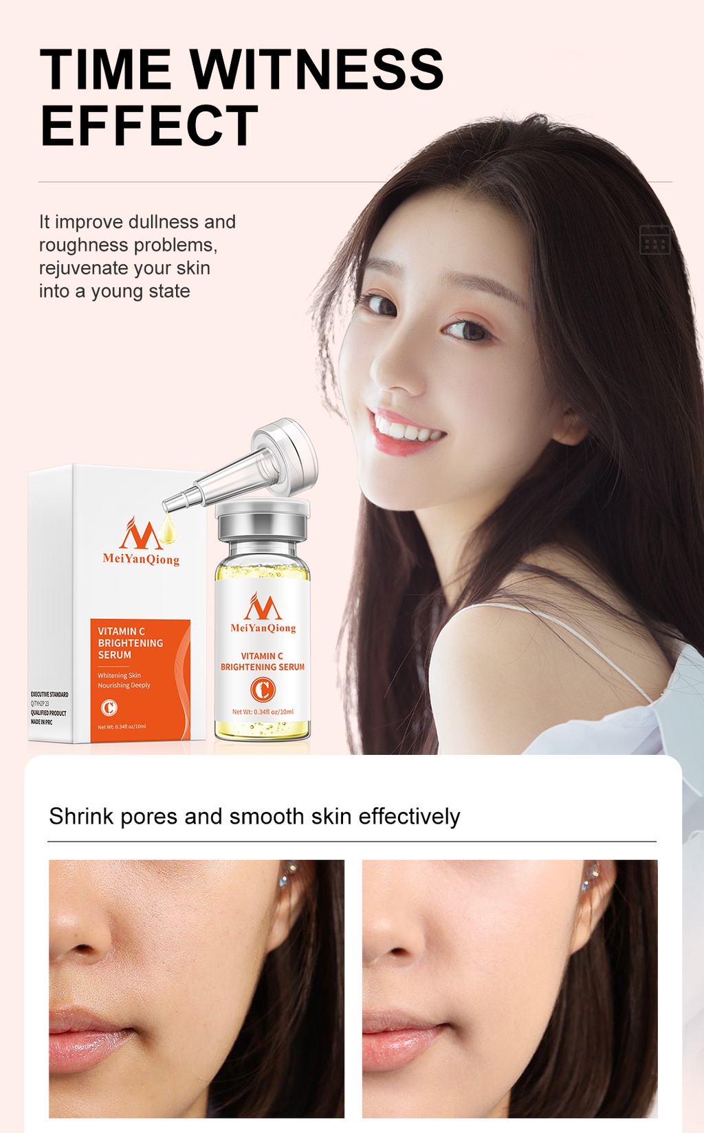 Mô tả MeiYanQiong Tinh serum dưỡng ẩm vc làm sáng sắc tố chống lão hóa dưỡng ẩm và làm trắng da12ml - 7