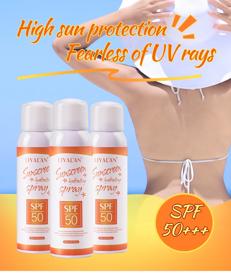 Mô tả Xịt chống nắng LIYALAN SPF 50+ hỗ trợ cấp ẩm cho làn da 150ml - 3