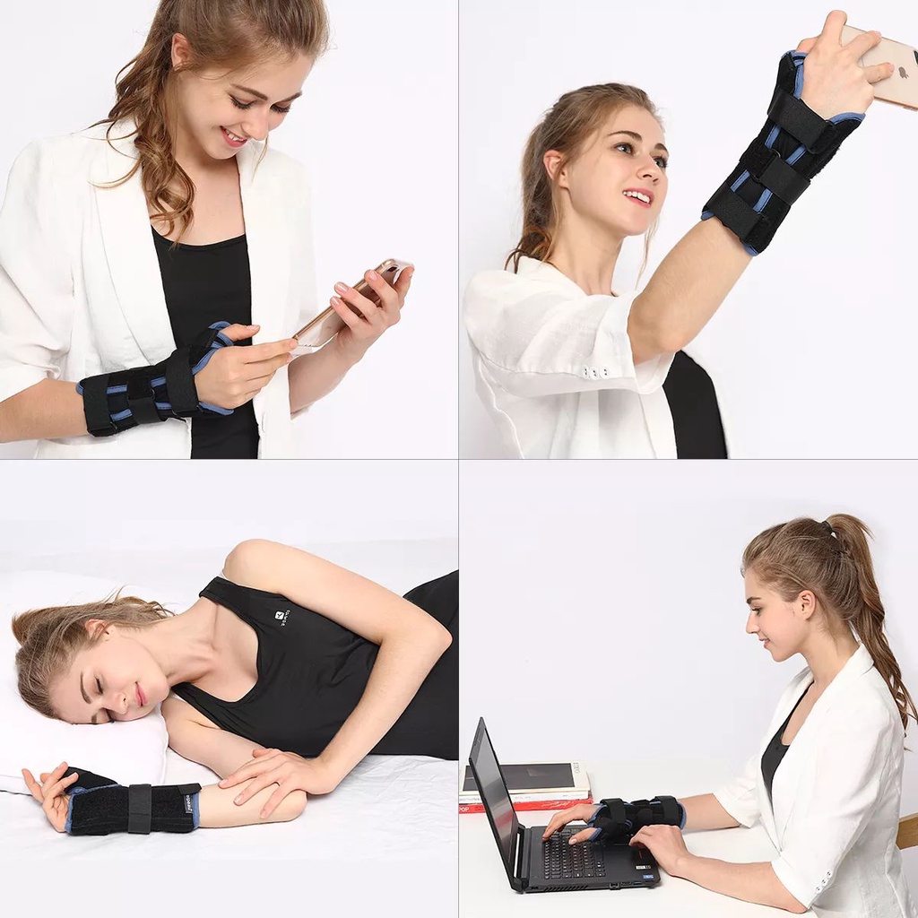 Mô tả Nẹp đeo cổ tay Velpeau với găng tay bảo vệ ngón cái cho bệnh hội chứng De Quervain, đau cổ tay, ổn định cho viêm gân, viêm khớp, trật khớp & gãy xương hỗ trợ cánh tay. - 3