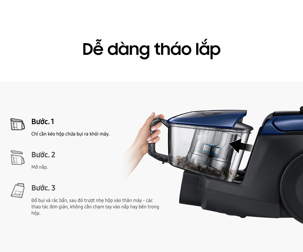 Mô tả Máy Hút Bụi Samsung VC18M3110VB/SV (2 lít) - 4