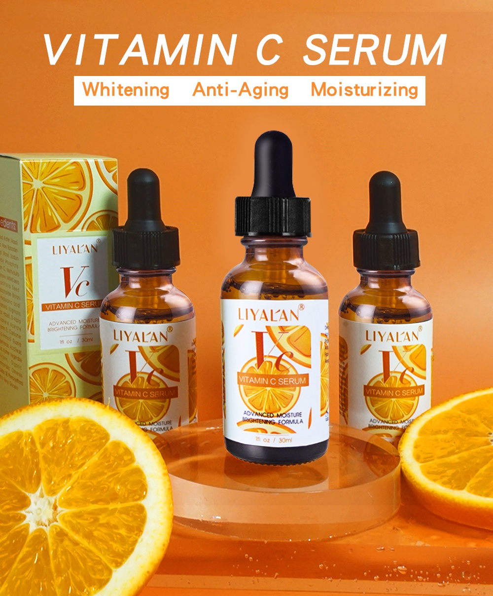 Mô tả Serum LIYALAN vitamin C dưỡng ẩm làm trắng da se khít lỗ chân lông loại bỏ tàn nhang chống lão hóa chuyên dụng 30ml - 3