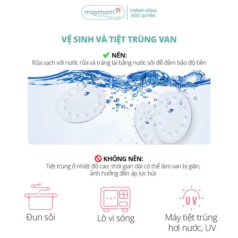 Mô tả Van Trắng Máy Hút Sữa Maymom, Phụ Kiện Thay Thế Máy Medela Pump, Harmony, Swing, Mini Electric - 9