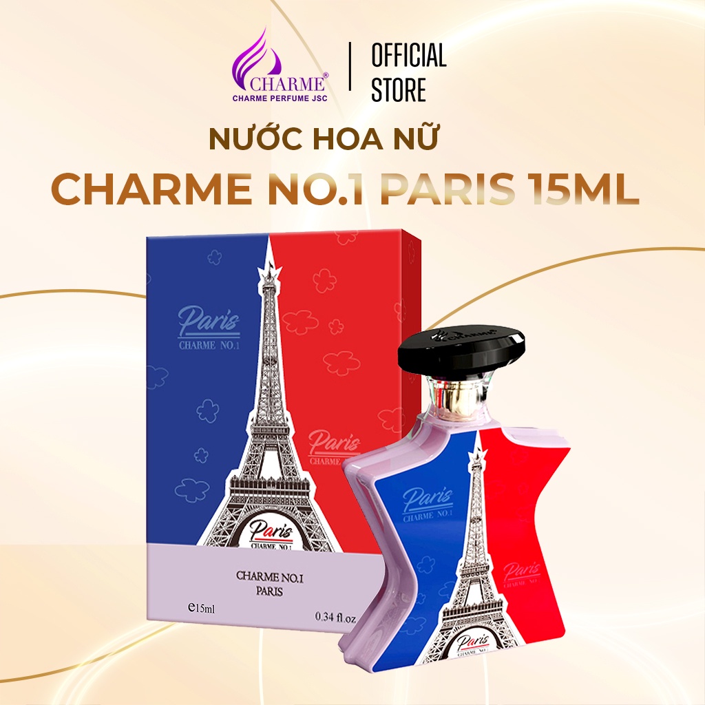 Mô tả Nước Hoa Nam Nữ CHARME N0.1 PARIS 15ml Dịu Dàng, Bí Ẩn, Chính Hãng - 2