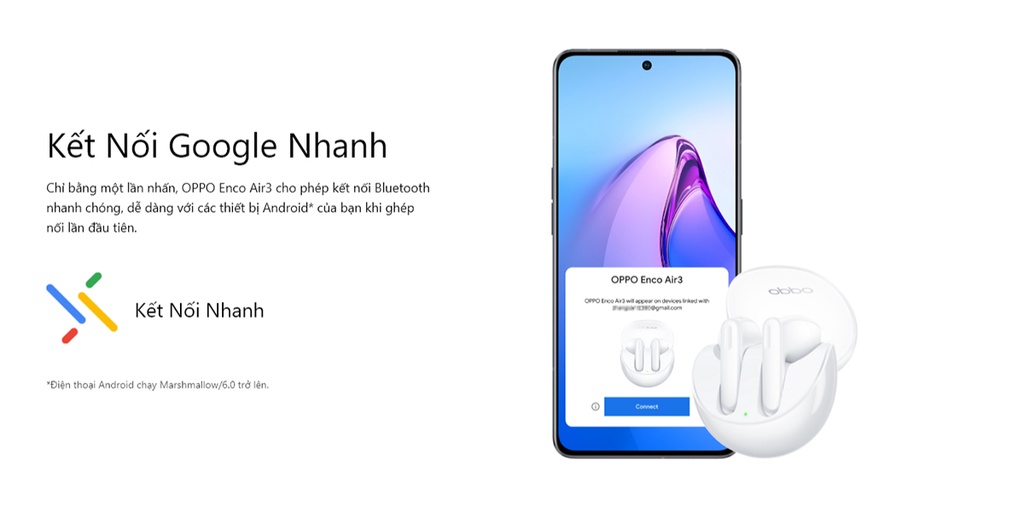 Mô tả Tai Nghe Bluetooth Không Dây TWL OPPO Enco Air 3 | Âm thanh vòm | Khử ồn cuộc gọi AI - Hàng Chính Hãng - 12