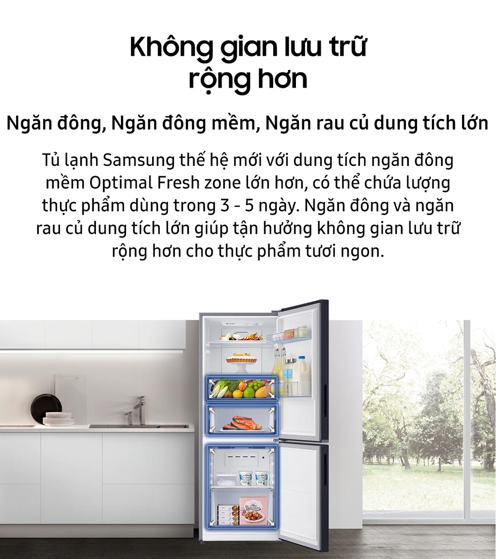 Mô tả [Shopee - Lắp đặt 0Đ HN HCM]Tủ Lạnh hai cửa Samsung Inverter 280 Lít RB27N4010BU - 4