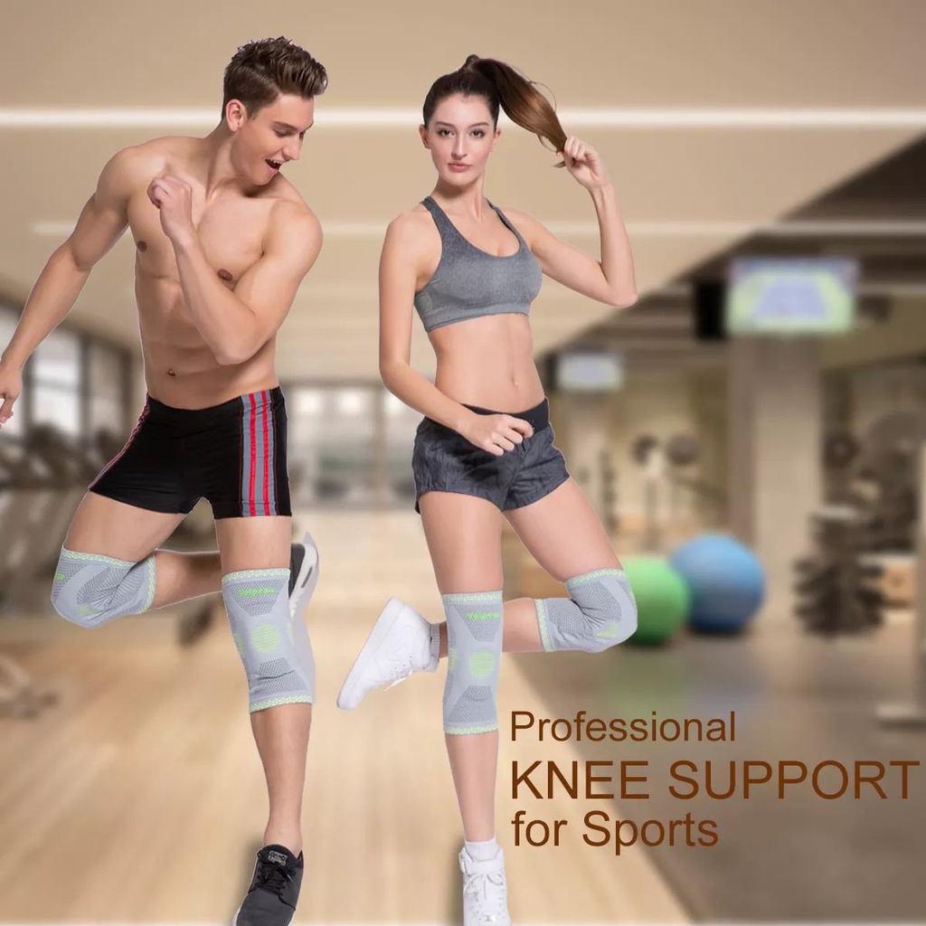 Mô tả VELPEAU Nẹp Đầu Gối Cho Viêm Khớp Đệm Đầu Gối Lò Xo Silicone Nén Dành Cho Bóng Rổ Quần Vợt Chạy Tay Hỗ Trợ Thể Thao 1 Cái - 2