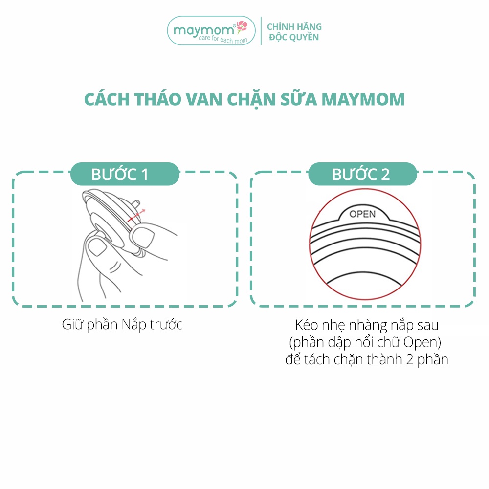 Mô tả Van Chặn Sữa Silicone Sản Xuất bởi Maymom, Dùng Cho Chặn Sữa Ngắn/Dài Maymom - Cimilre - 8