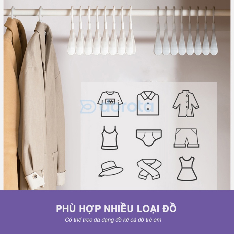 Mô tả Móc treo quần áo cao cấp DOROTA mắc áo phơi ướt không chống trượt rơi đồ AT - 4