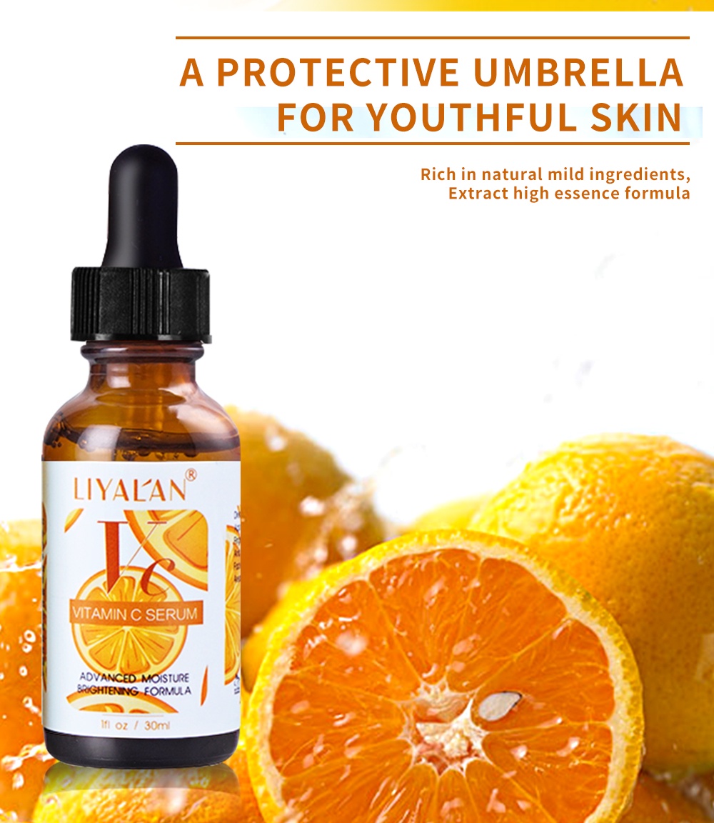 Mô tả Serum LIYALAN vitamin C dưỡng ẩm làm trắng da se khít lỗ chân lông loại bỏ tàn nhang chống lão hóa chuyên dụng 30ml - 2