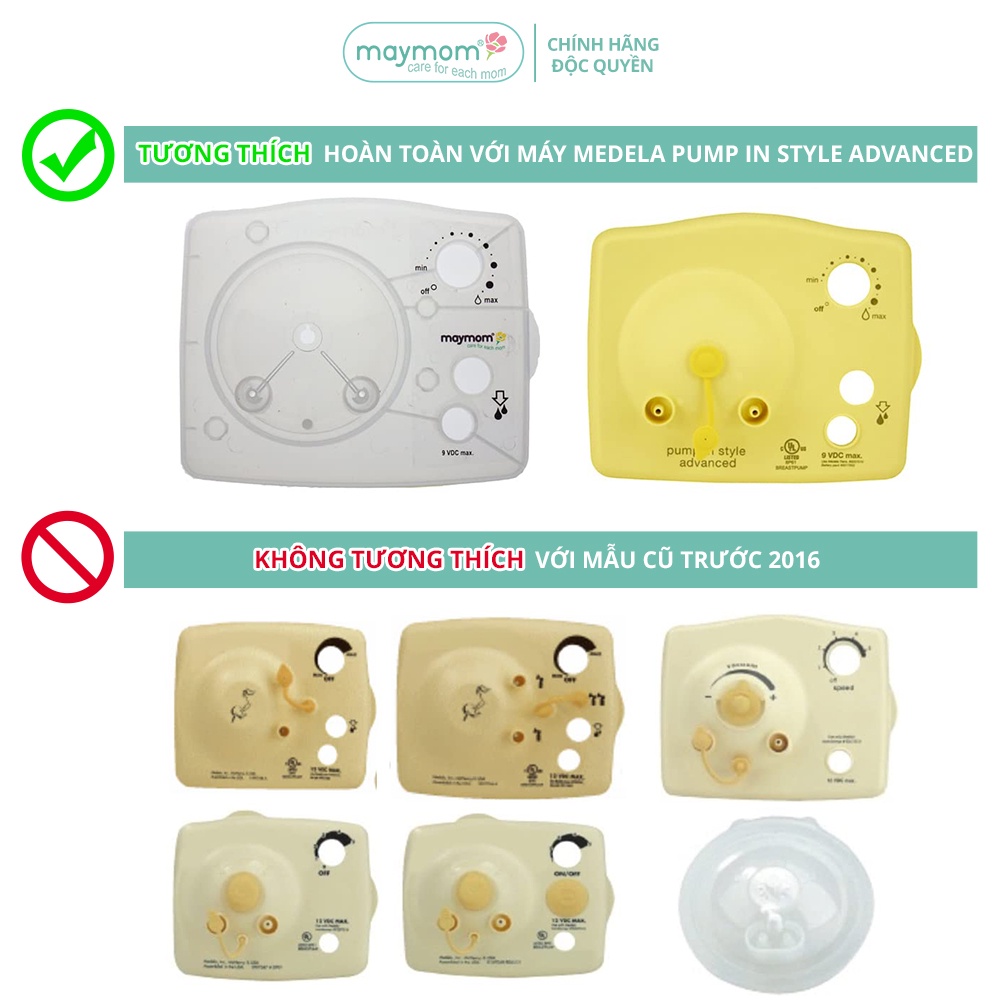 Mô tả Mặt nạ Máy Hút Sữa Maymom tương thích Máy Medela Pump - 4