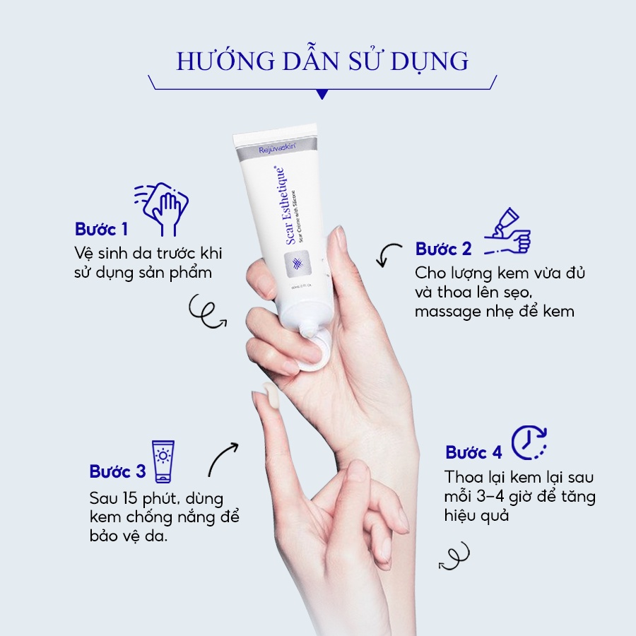 Mô tả Kem làm mờ sẹo thâm, lấp đầy sẹo rỗ, lõm Scar Esthetique REJUVASKIN - AJA'S SKINLAB - 4