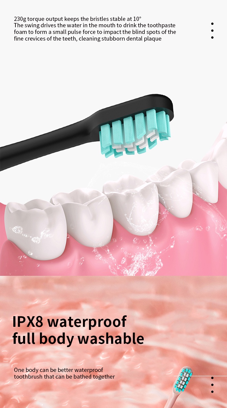 Mô tả Bàn Chải Đánh Răng Điện Tử sonic 6 Đầu Thay Thế + 1 Giá Đỡ - 6