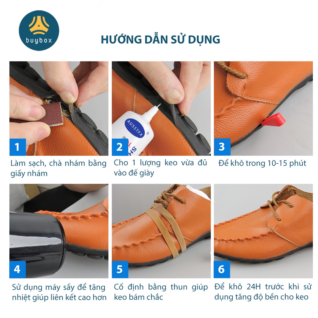 Mô tả Keo dán giày bền chặt, chống thấm hiệu quả, thiết kế dạng kim dễ dàng sử dụng - BuyBox - BBPK323 - 11