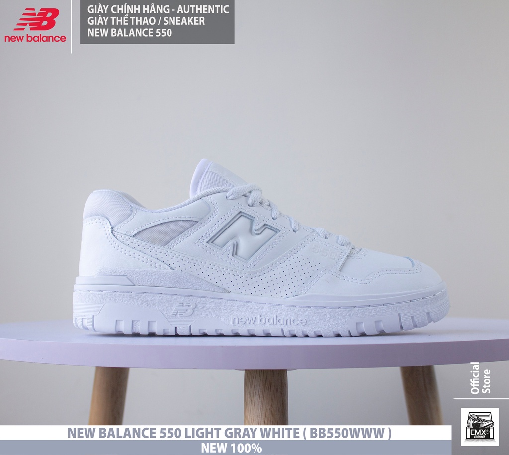 Hàng Chính Hãng Có Sẵn ] Giày New Balance 550 All White ( Bb550Www ) -  Authentic 100% | Shopee Việt Nam