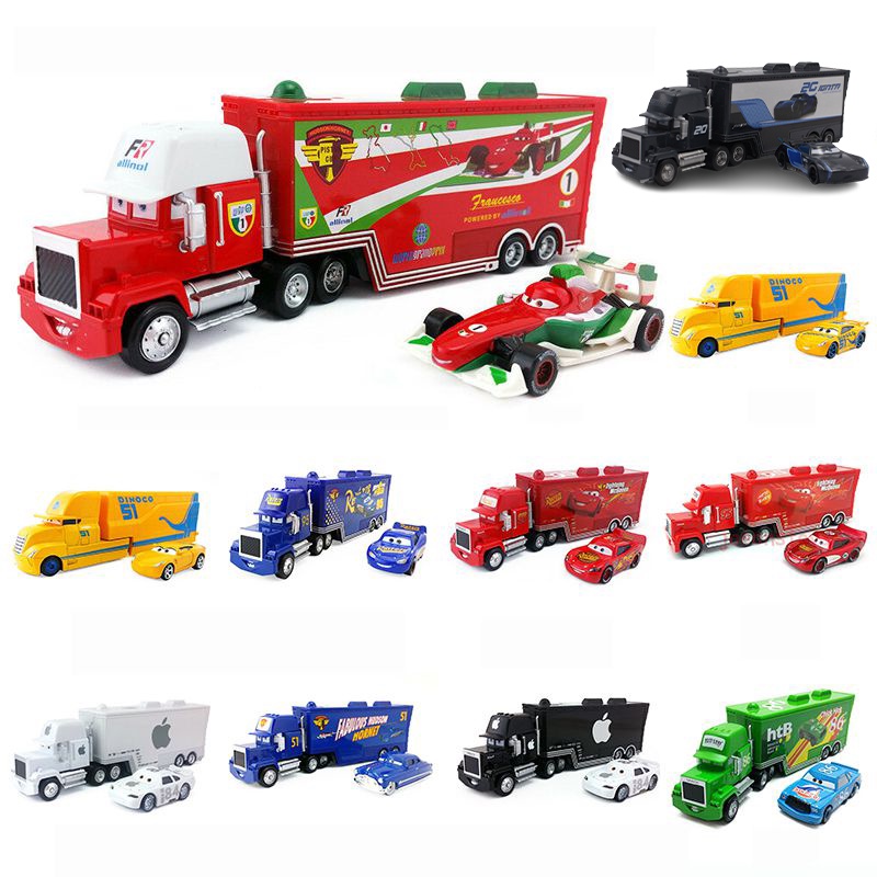 Pixar Ô Tô Lục Giác Lâu Đài Lều Bộ Đồ Chơi Trẻ Em Với Mack Lightning Mcqueen King Racer Jackson Storm
