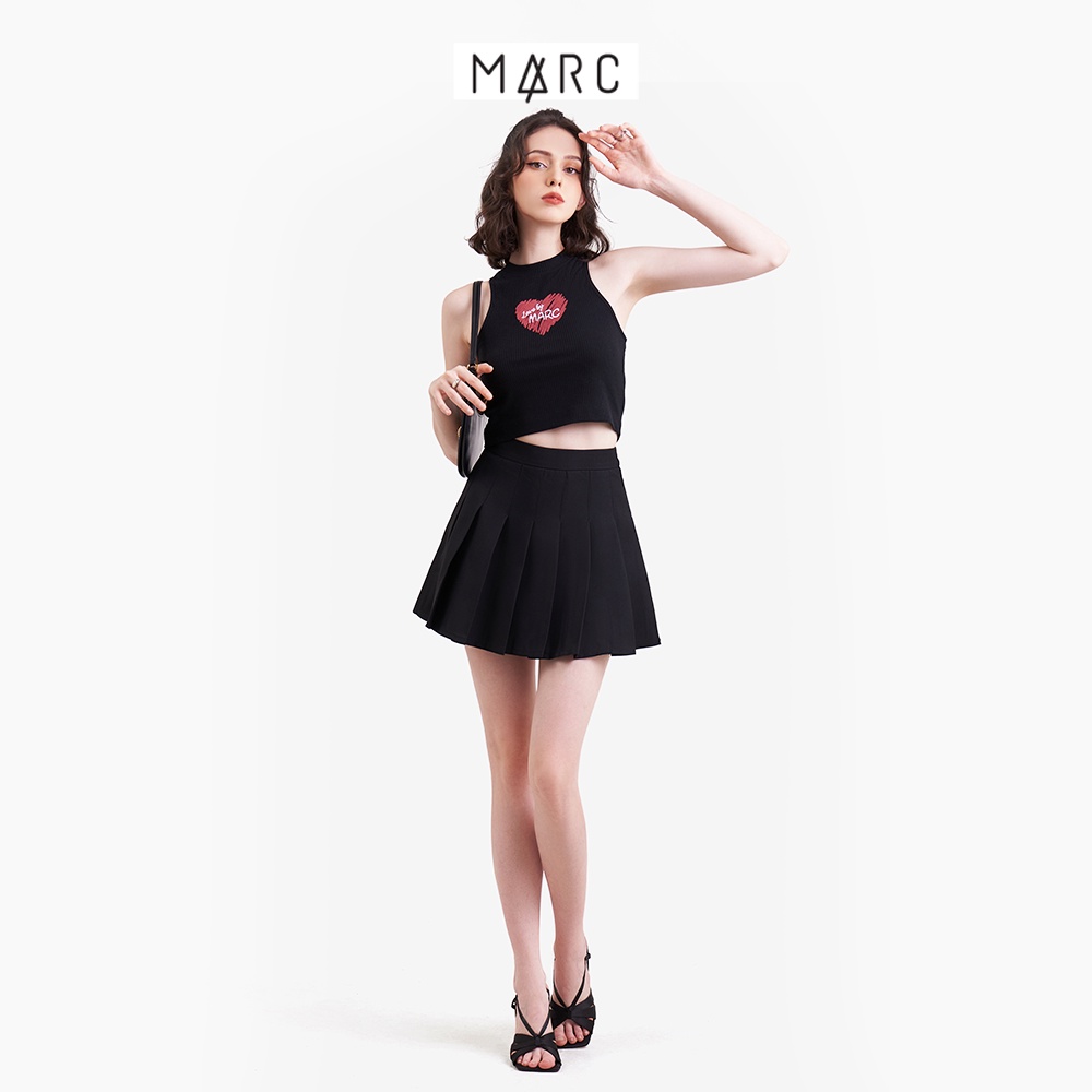 Mô tả Chân váy mini tennis ngắn nữ MARC FASHION cơ bản xếp ly dáng xòe CBLT021023 - 7