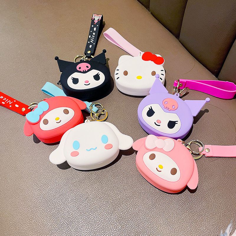 Ví đựng tiền xu Sanrio Melody Kulomi bền bỉ có khóa kéo cho nữ