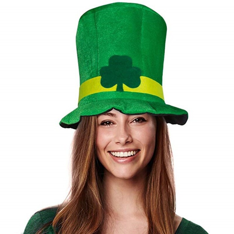 Unisex St. Ngày của Patrick Mũ xanh Người lớn Ireland Leprechaun Shamrock Fancy Dress Access