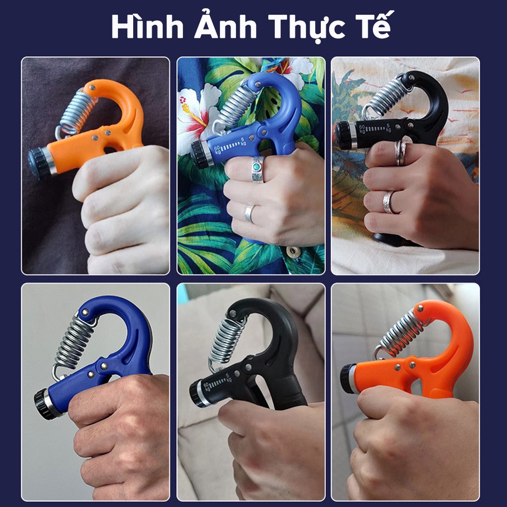 Mô tả Kìm Bóp Tay ECO Chữ R Dụng Cụ Tập Gym Lực Cơ Tay Tại Nhà Điều Chỉnh Lực Từ 5 - 60kg Có Đếm Số Tự Động Chính Hãng Amalife - 2