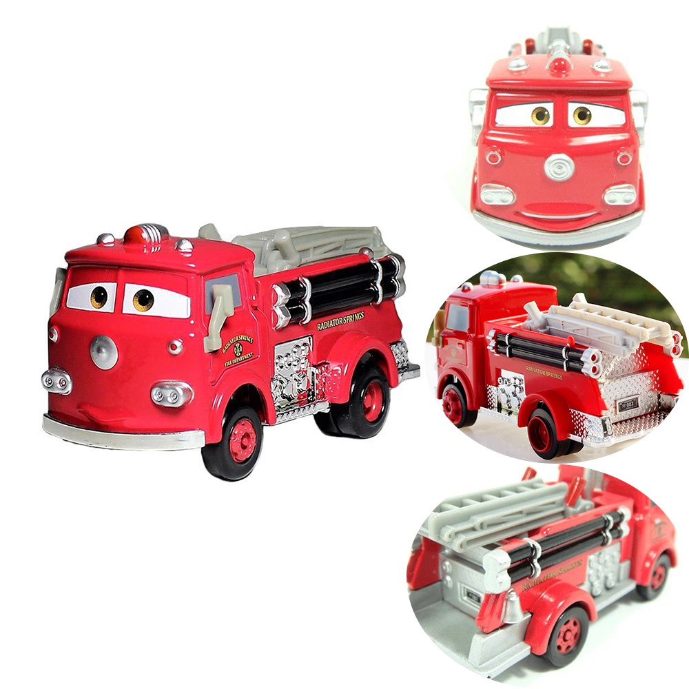 Cars Deluxe Pixar Red Fire Engine Toy Model Hoàn hảo để kể chuyện Racing Play