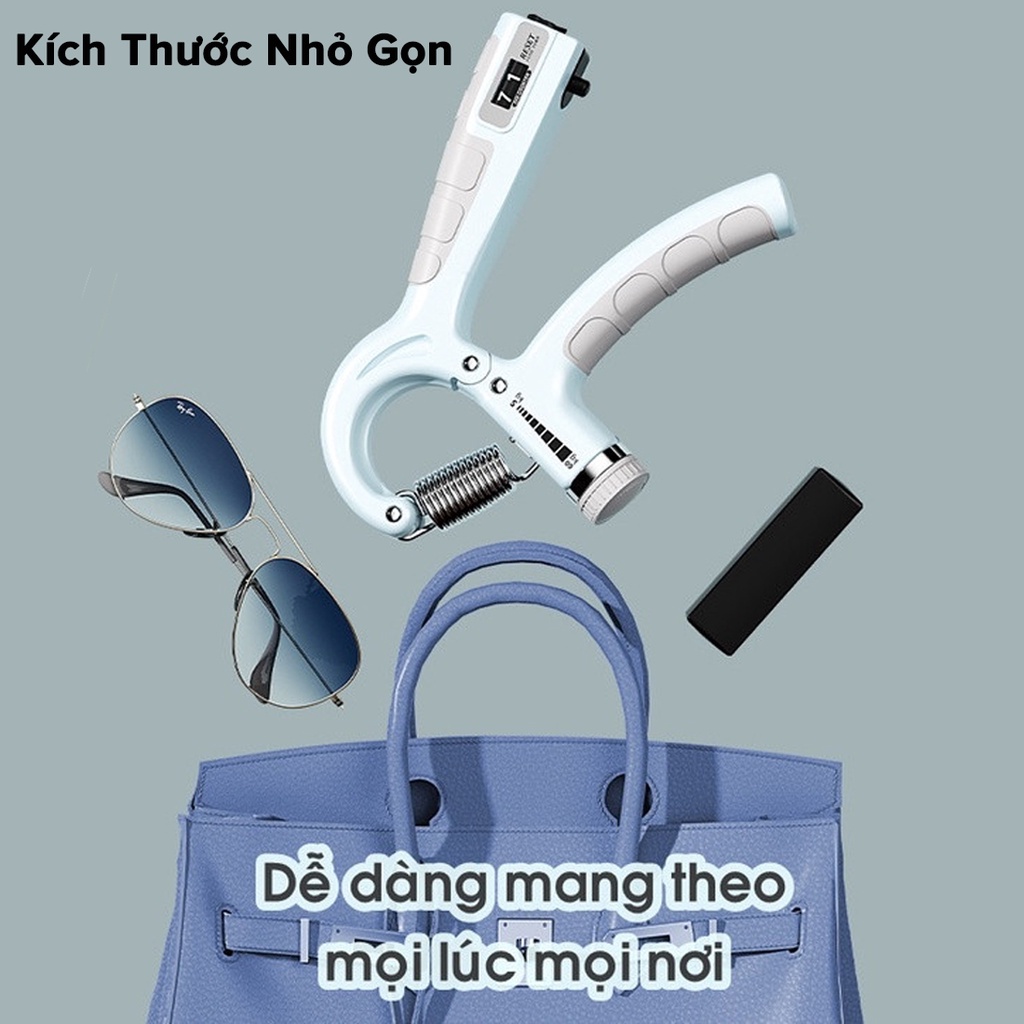 Mô tả Kìm Bóp Tay ECO Chữ R Dụng Cụ Tập Gym Lực Cơ Tay Tại Nhà Điều Chỉnh Lực Từ 5 - 60kg Có Đếm Số Tự Động Chính Hãng Amalife - 5